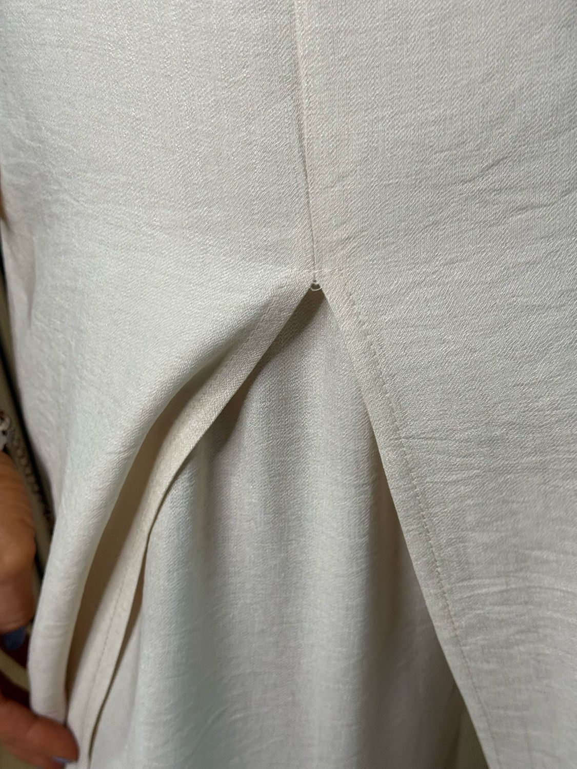 Longline Top &amp; Trouser Suit Set - Stone