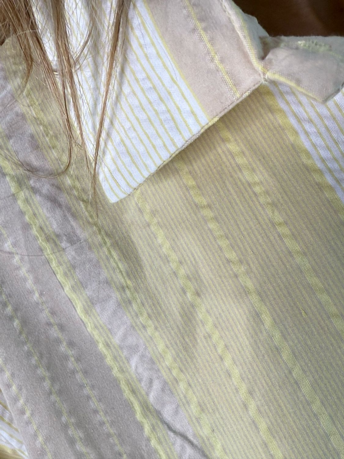 Oversized Textured Shirt - Lemon