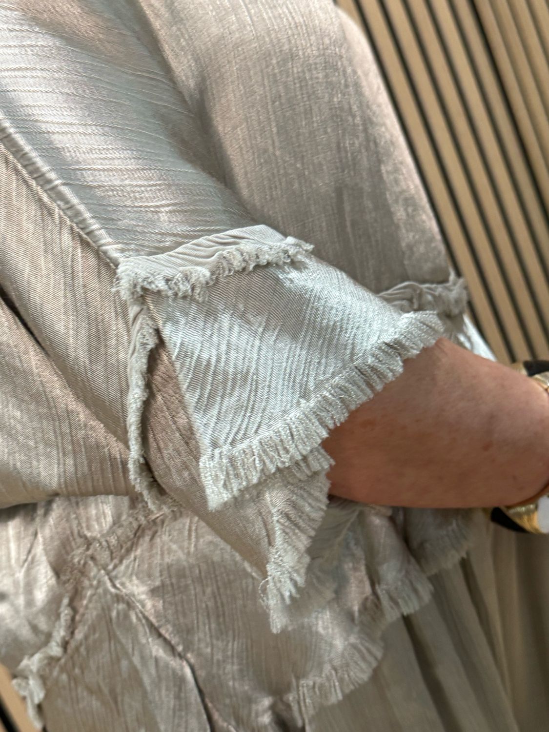 Frayed Edge Co-Ord Set - Bronze