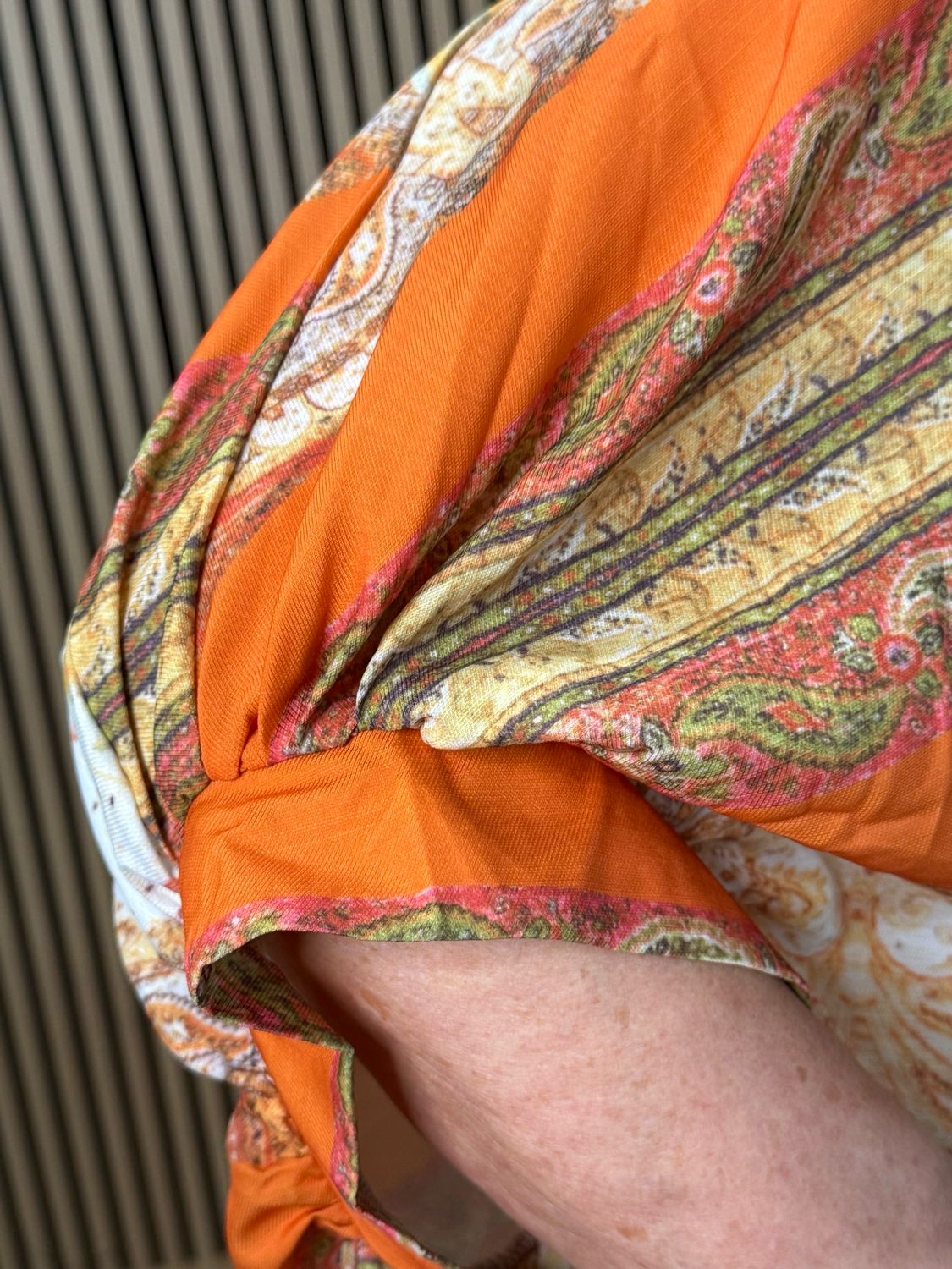 Paisley Print Co-Ord Set - Orange