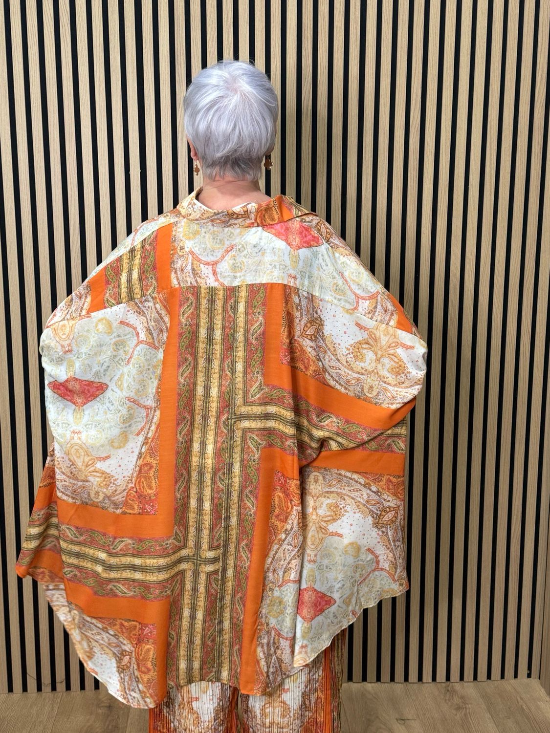 Paisley Print Co-Ord Set - Orange