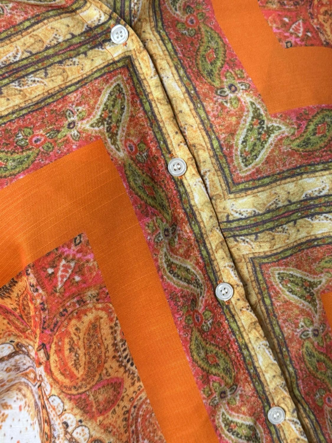 Paisley Print Co-Ord Set - Orange