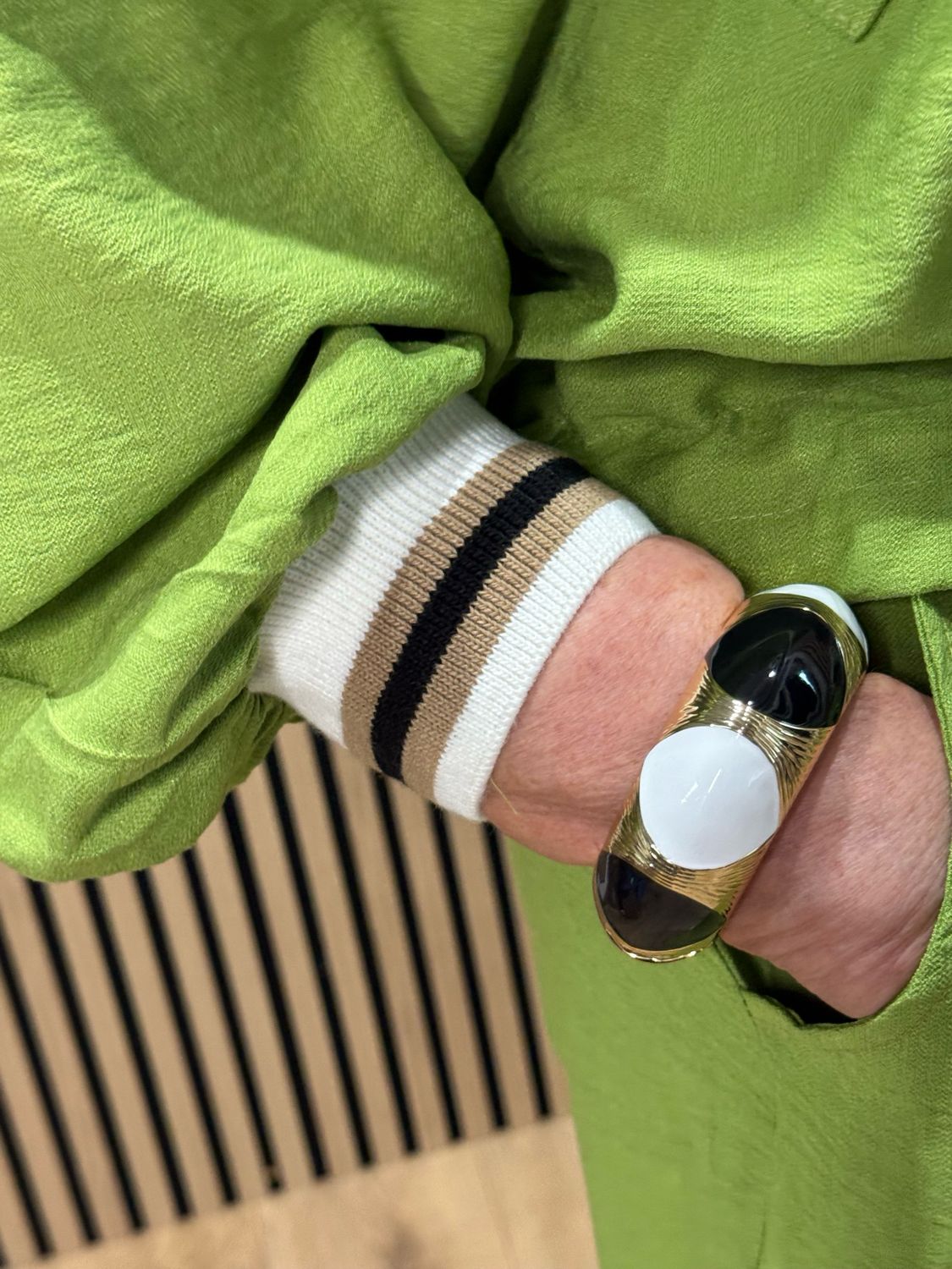 Zip Front Co-Ord Set - Green