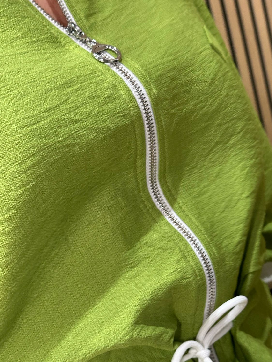 Zip Front Co-Ord Set - Green