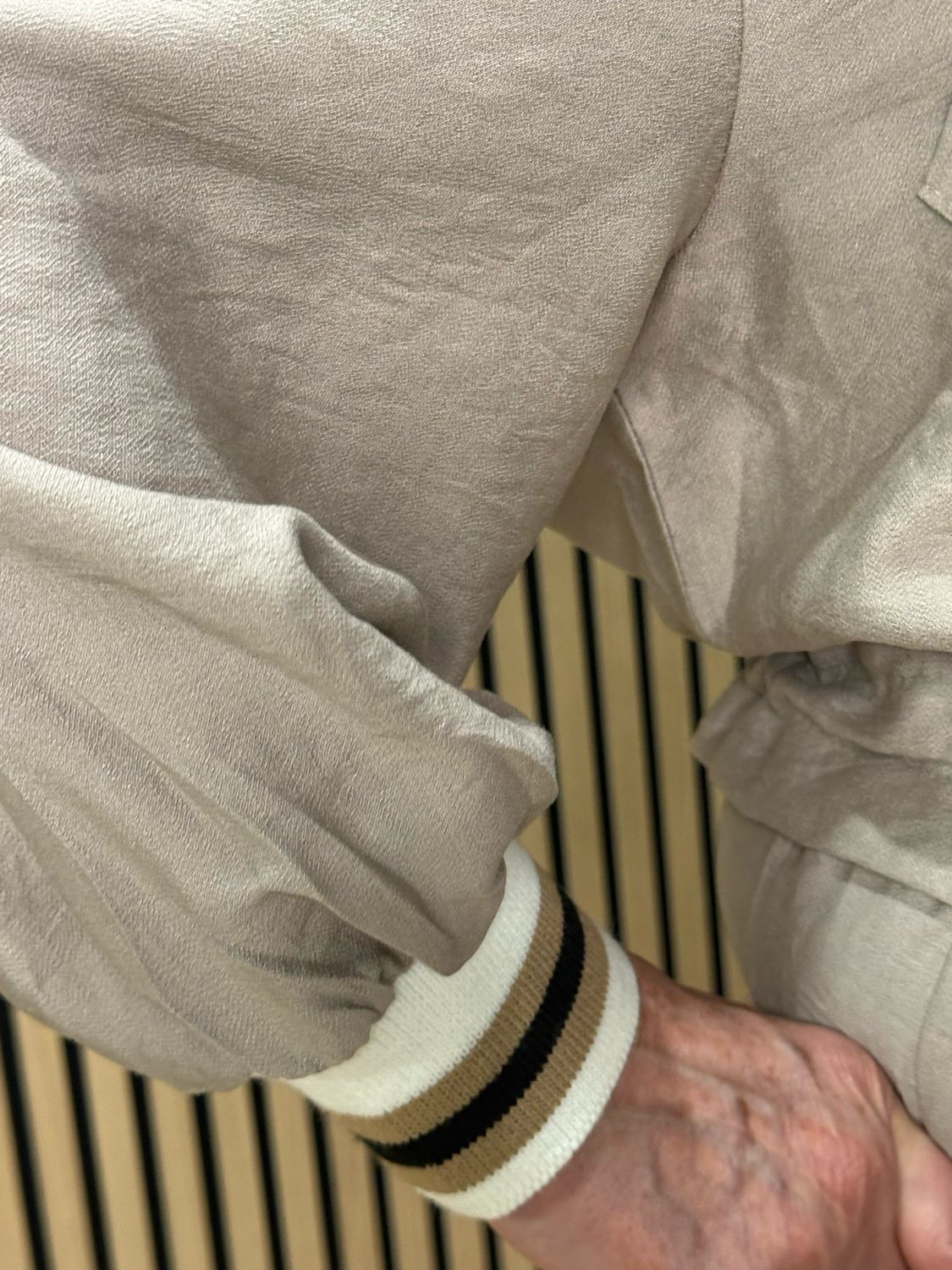 Zip Front Co-Ord Set - Taupe