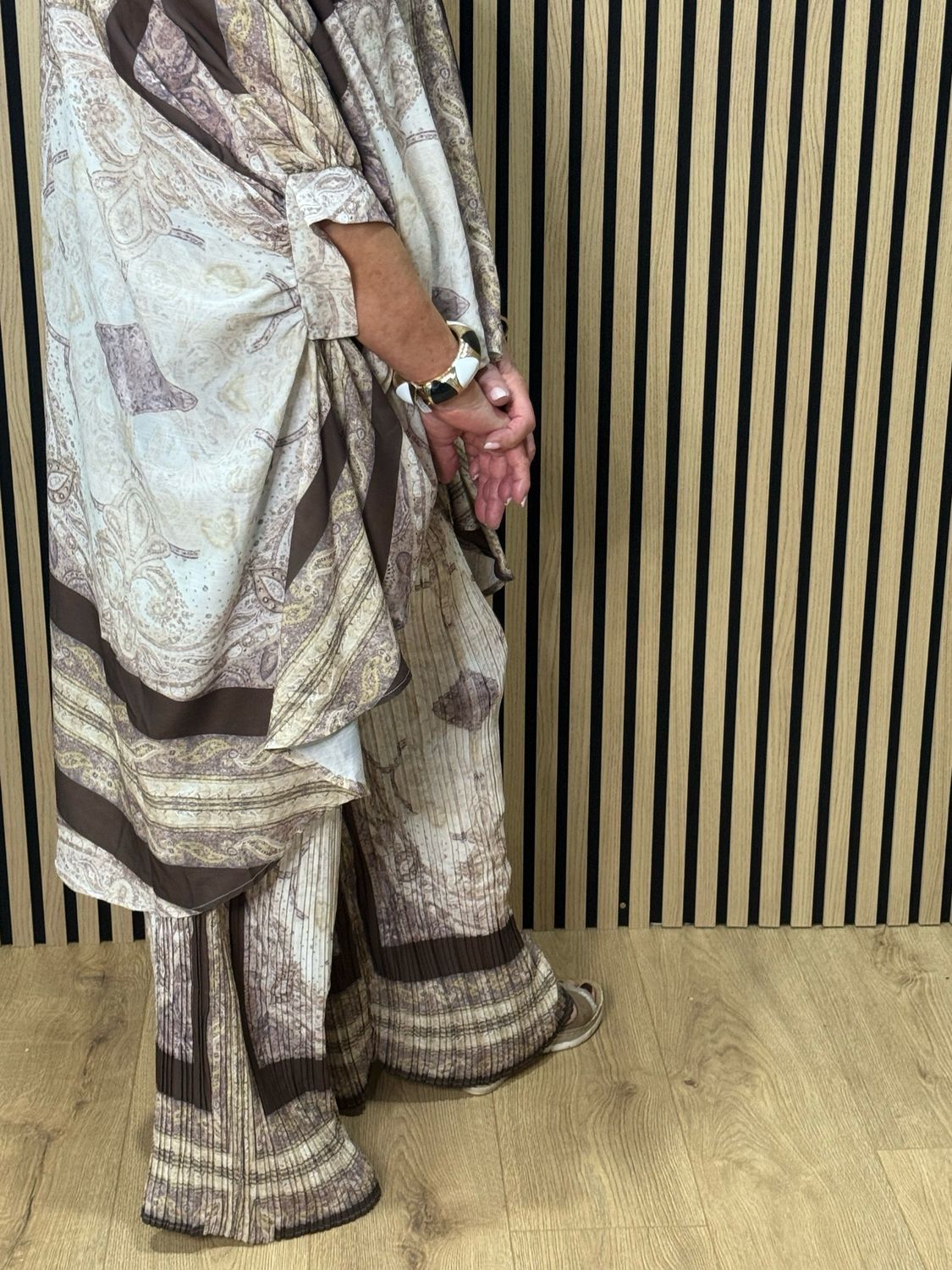 Paisley Print Co-Ord Set - Brown