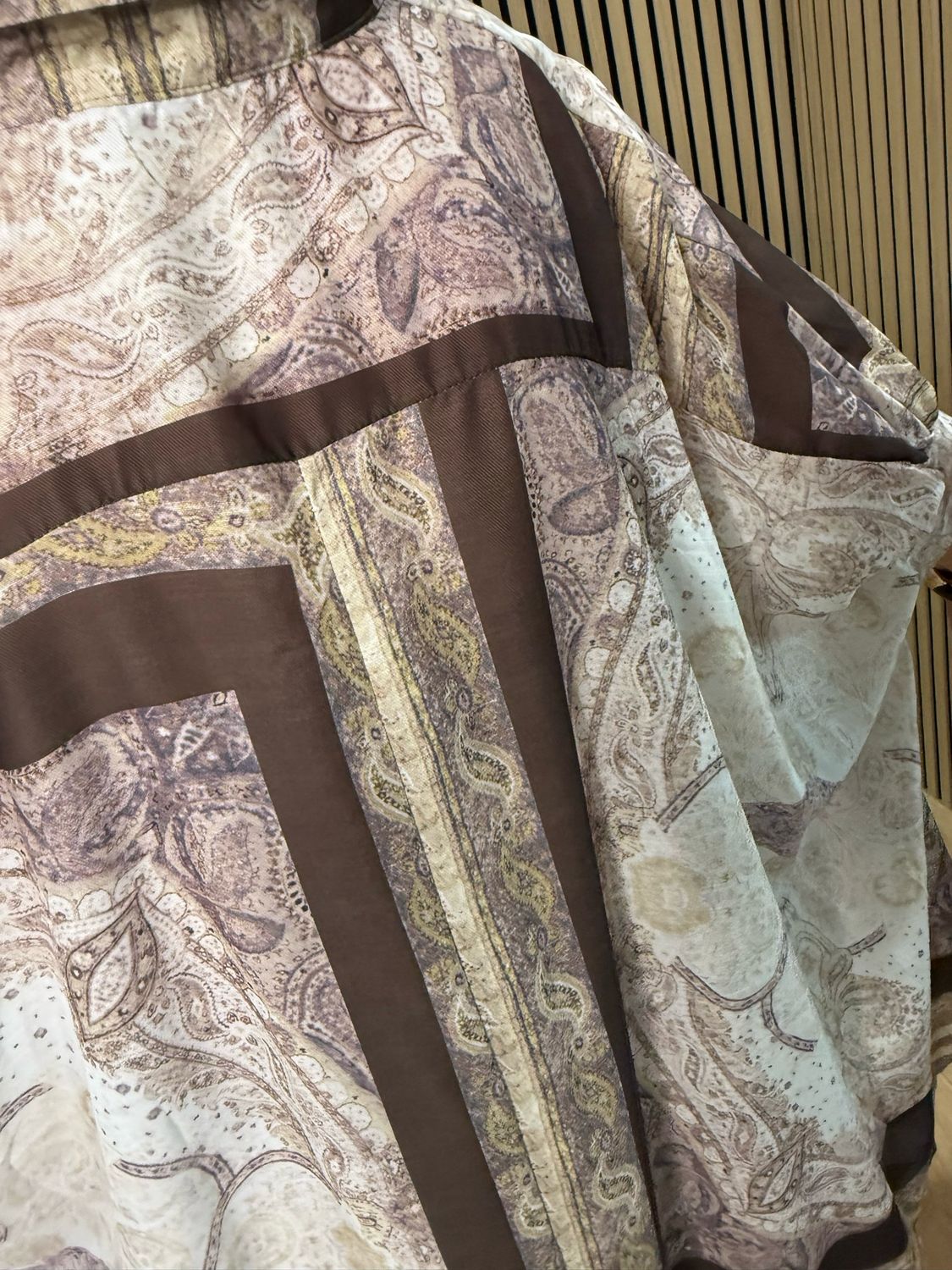 Paisley Print Co-Ord Set - Brown