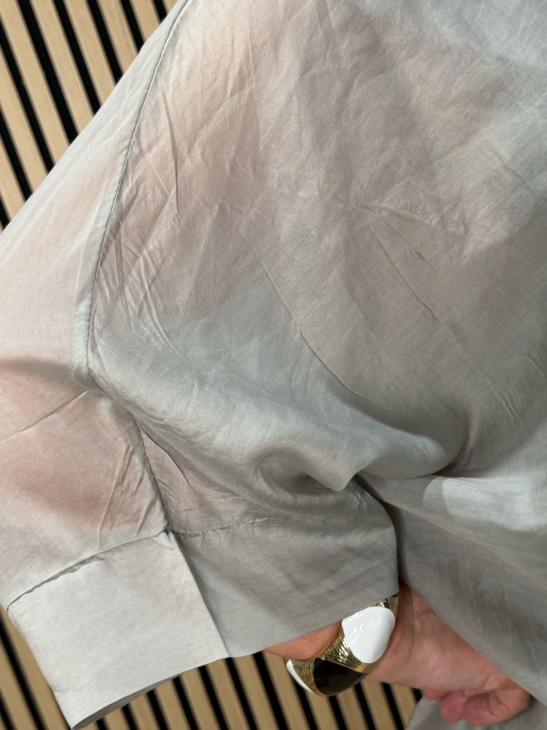 Layered Batwing Top - Stone