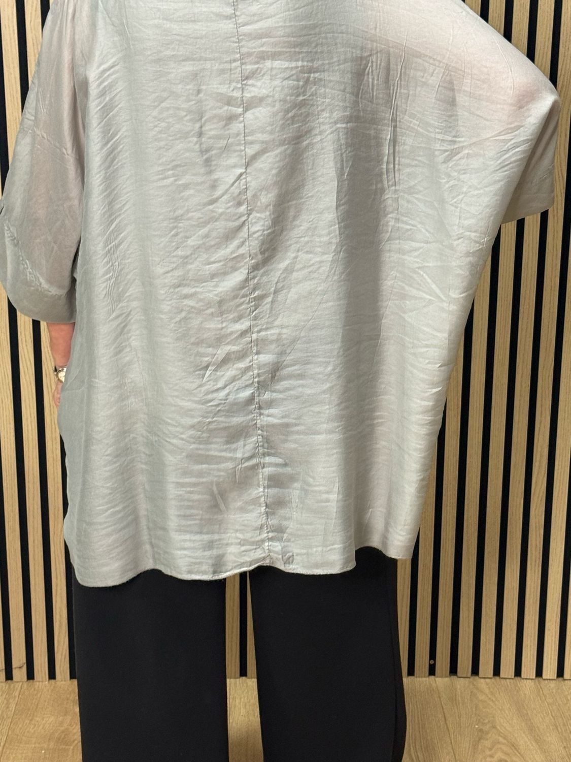 Layered Batwing Top - Stone