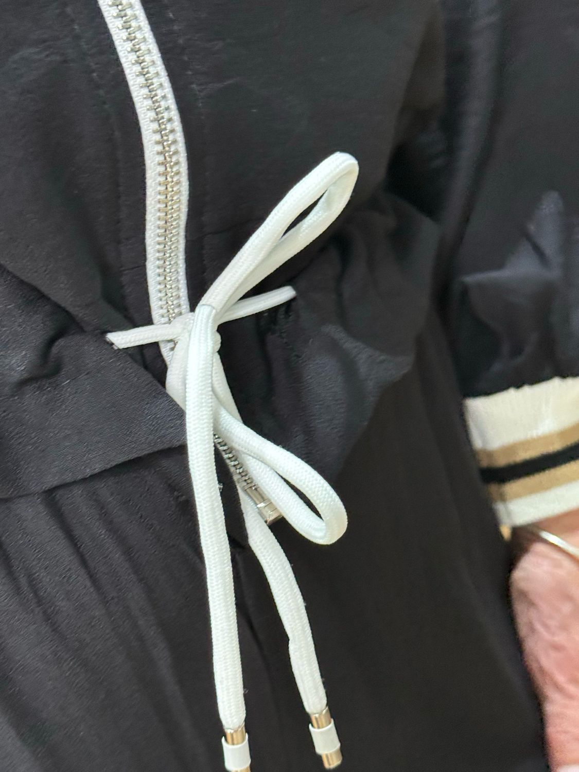 Zip Front Co-Ord Set - Black