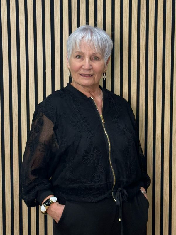 Floral Mesh Jacket - Black