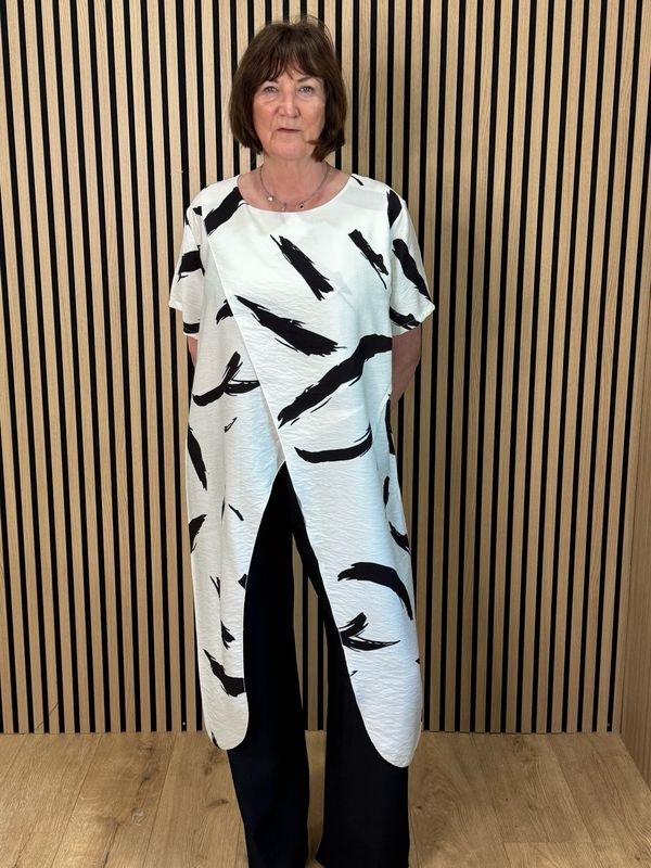 Abstract Print Co-Ord Set - Black