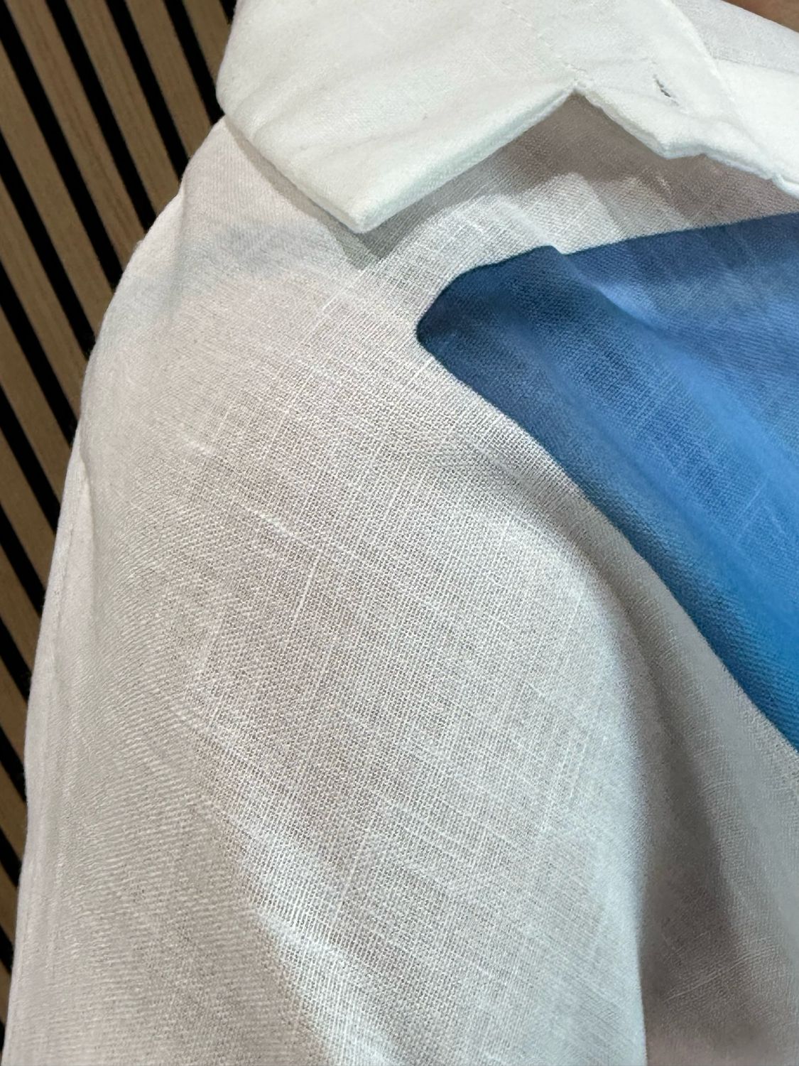 Oversized Floral Button Shirt - Blue