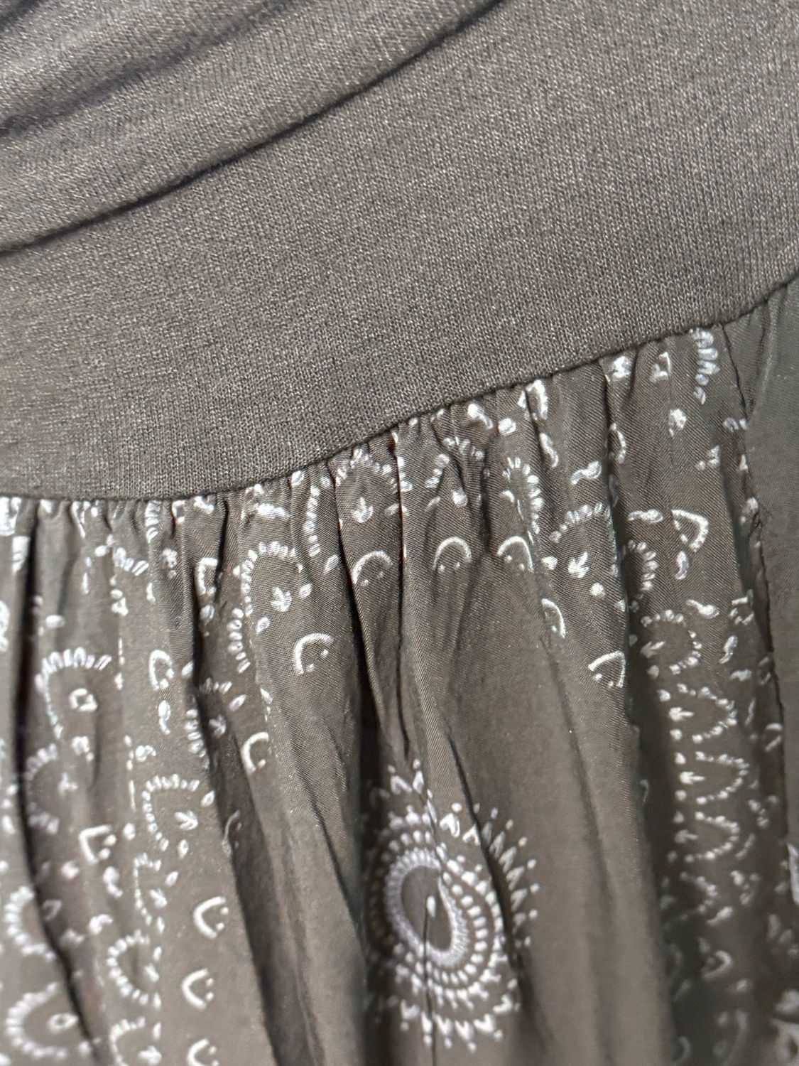 Printed Harem Pants - Black