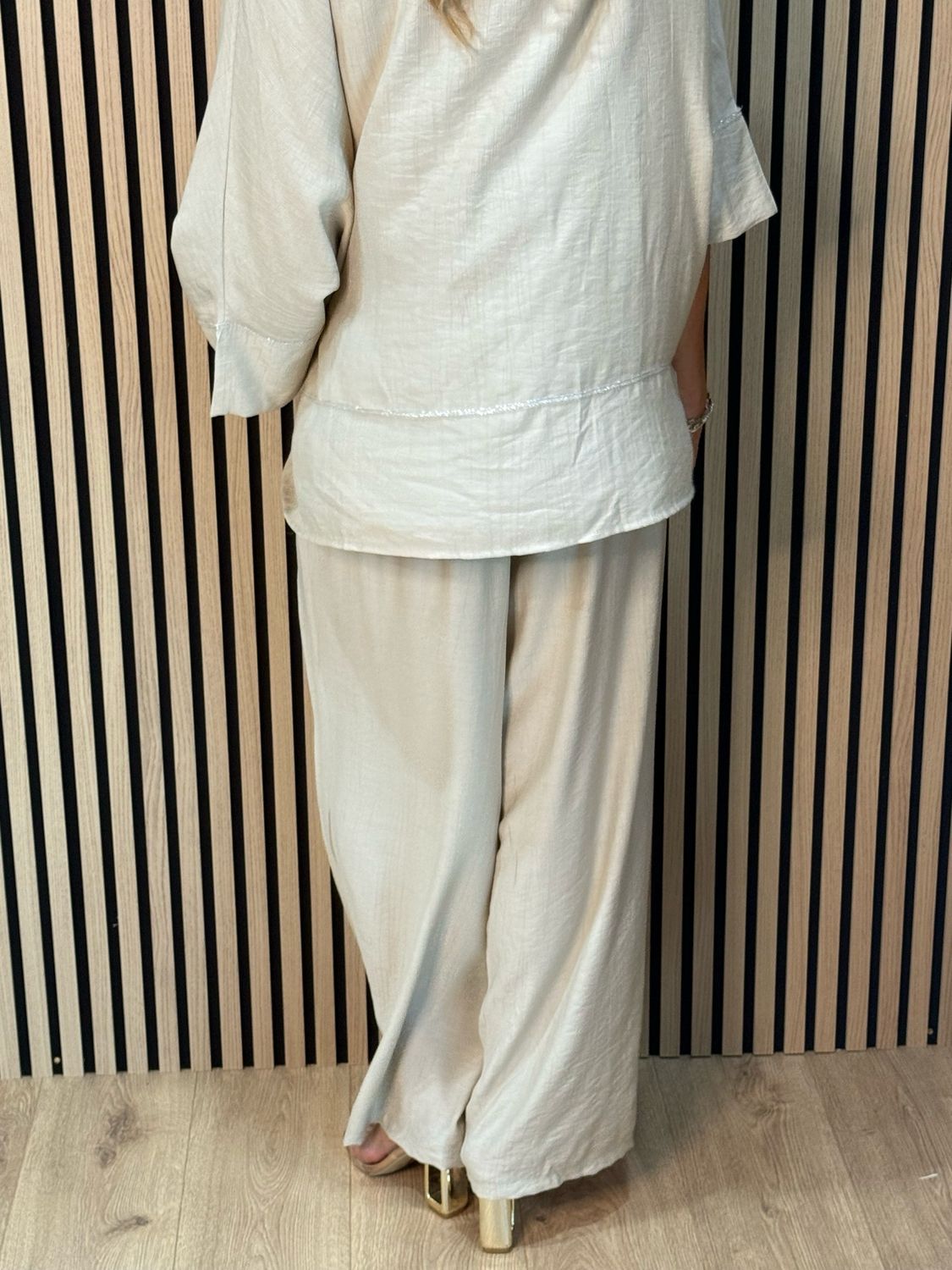 Soft Drape Co-Ord Set - Stone