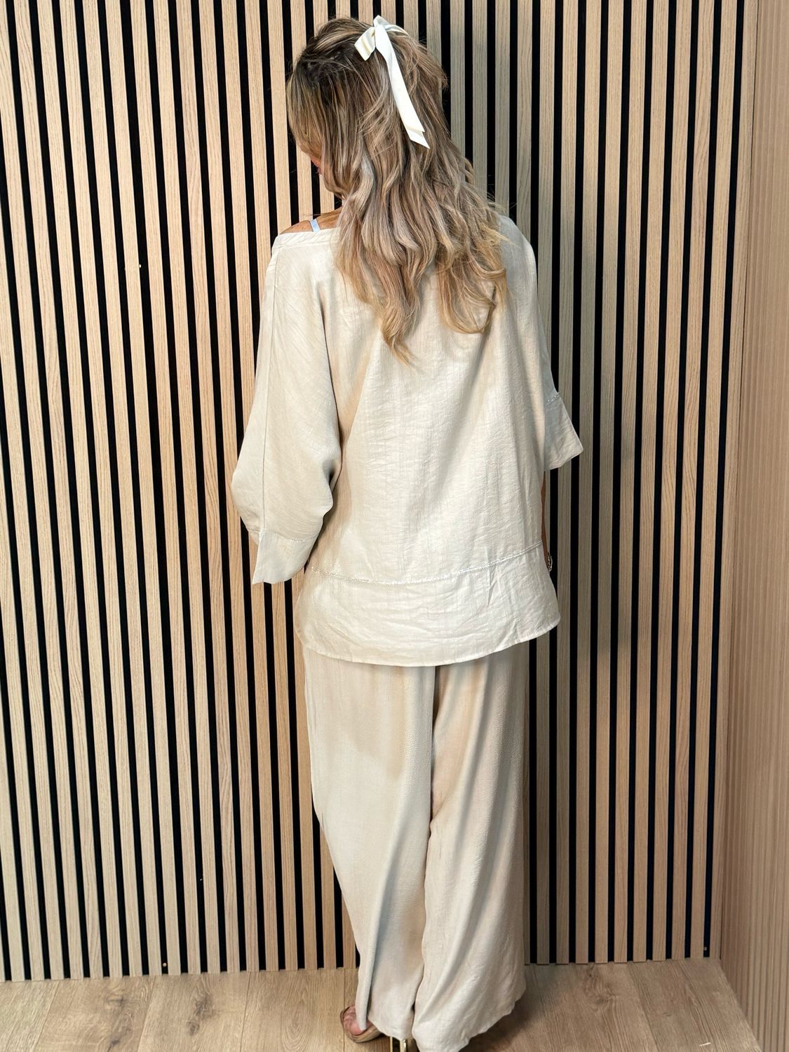 Soft Drape Co-Ord Set - Stone