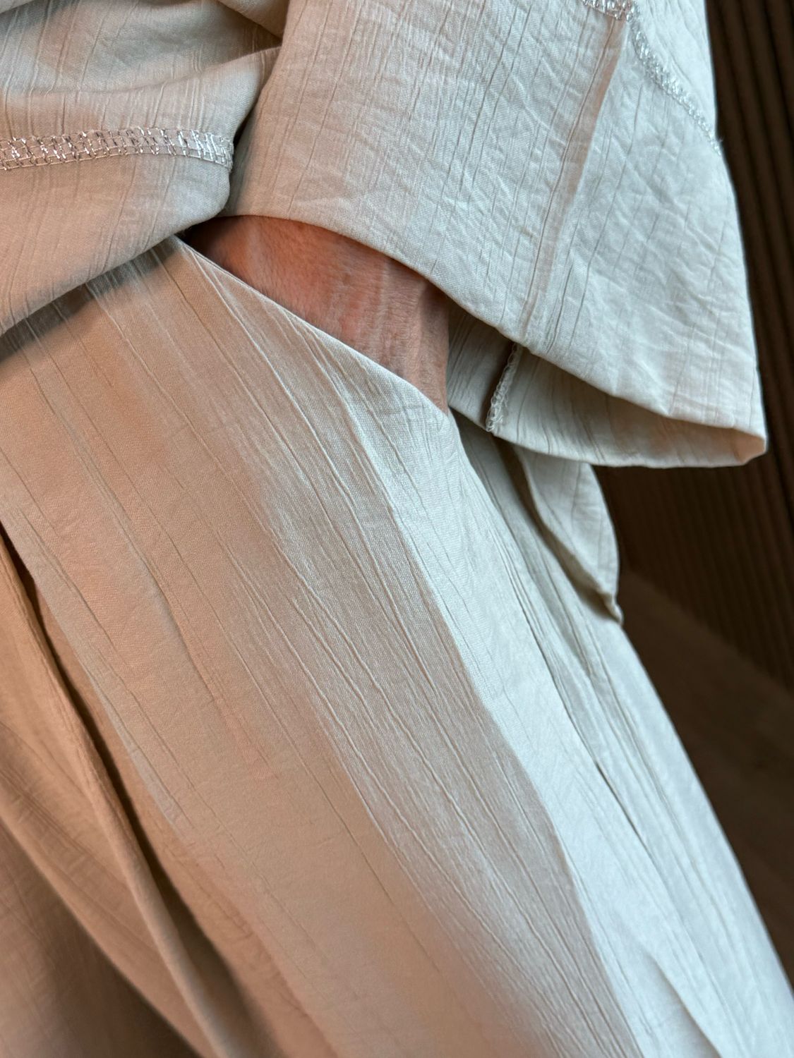 Soft Drape Co-Ord Set - Stone