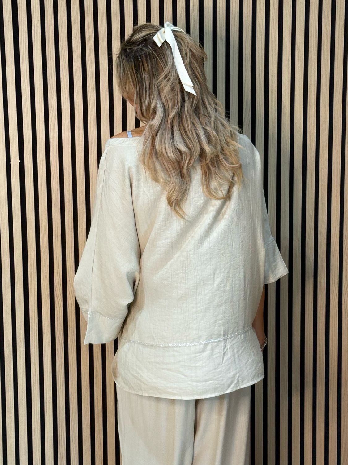 Soft Drape Co-Ord Set - Stone