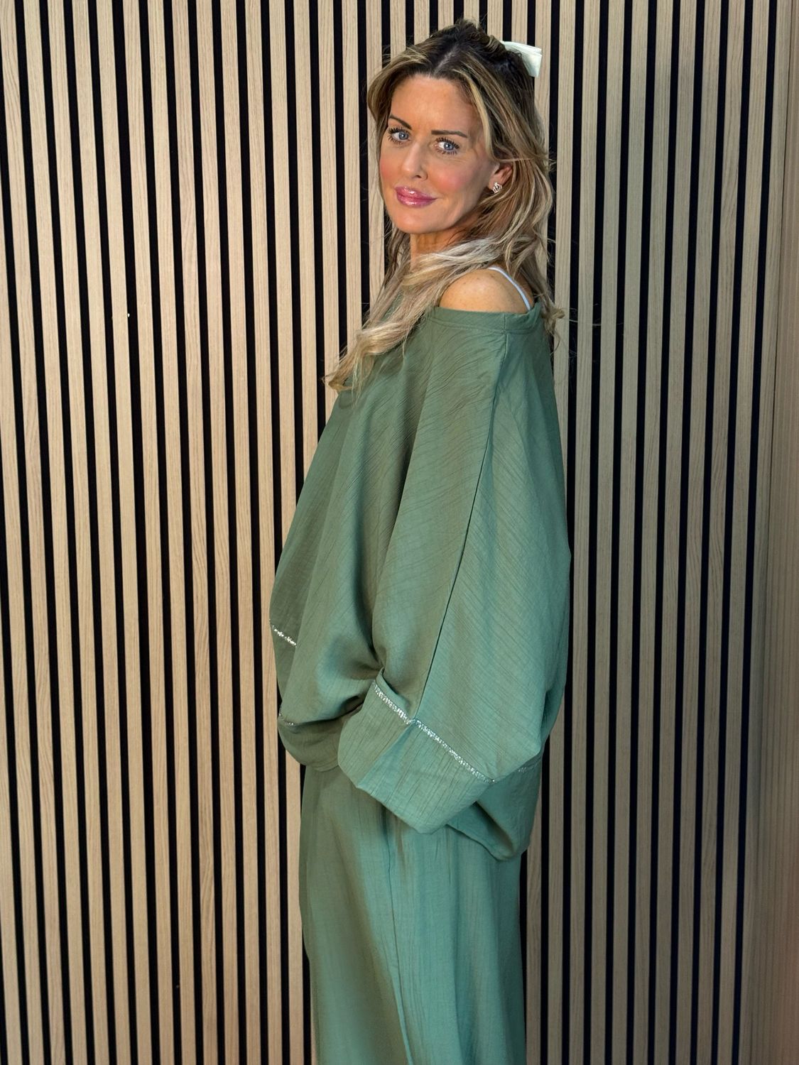 Soft Drape Co-Ord Set - Khaki