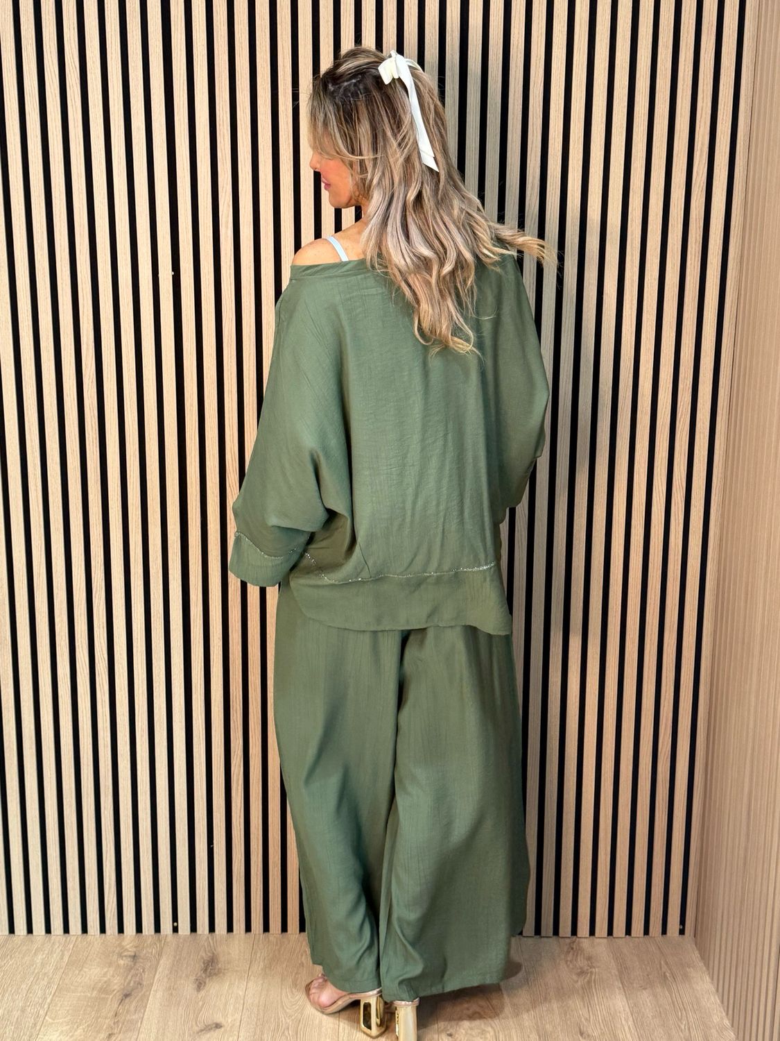 Soft Drape Co-Ord Set - Khaki