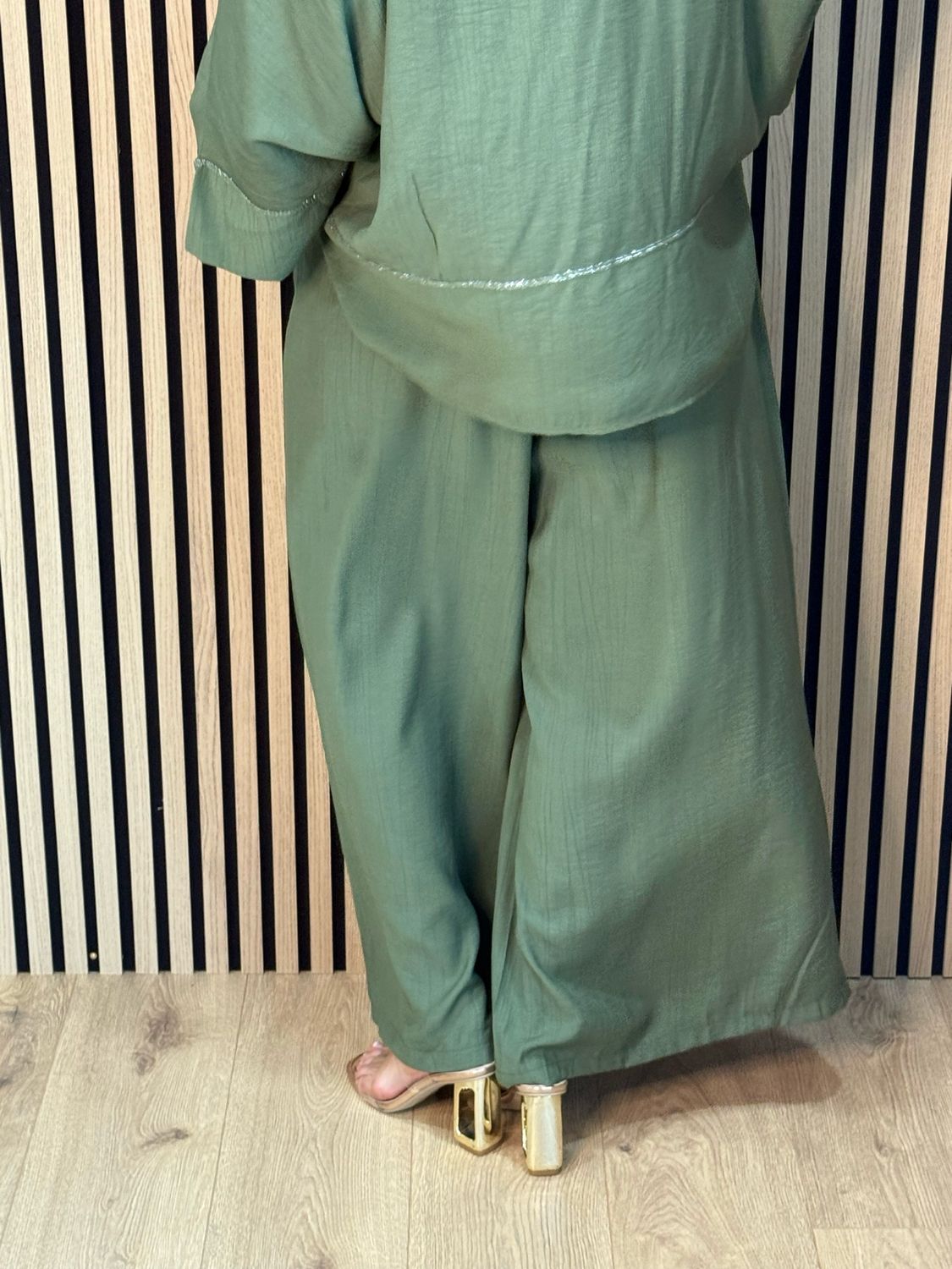 Soft Drape Co-Ord Set - Khaki