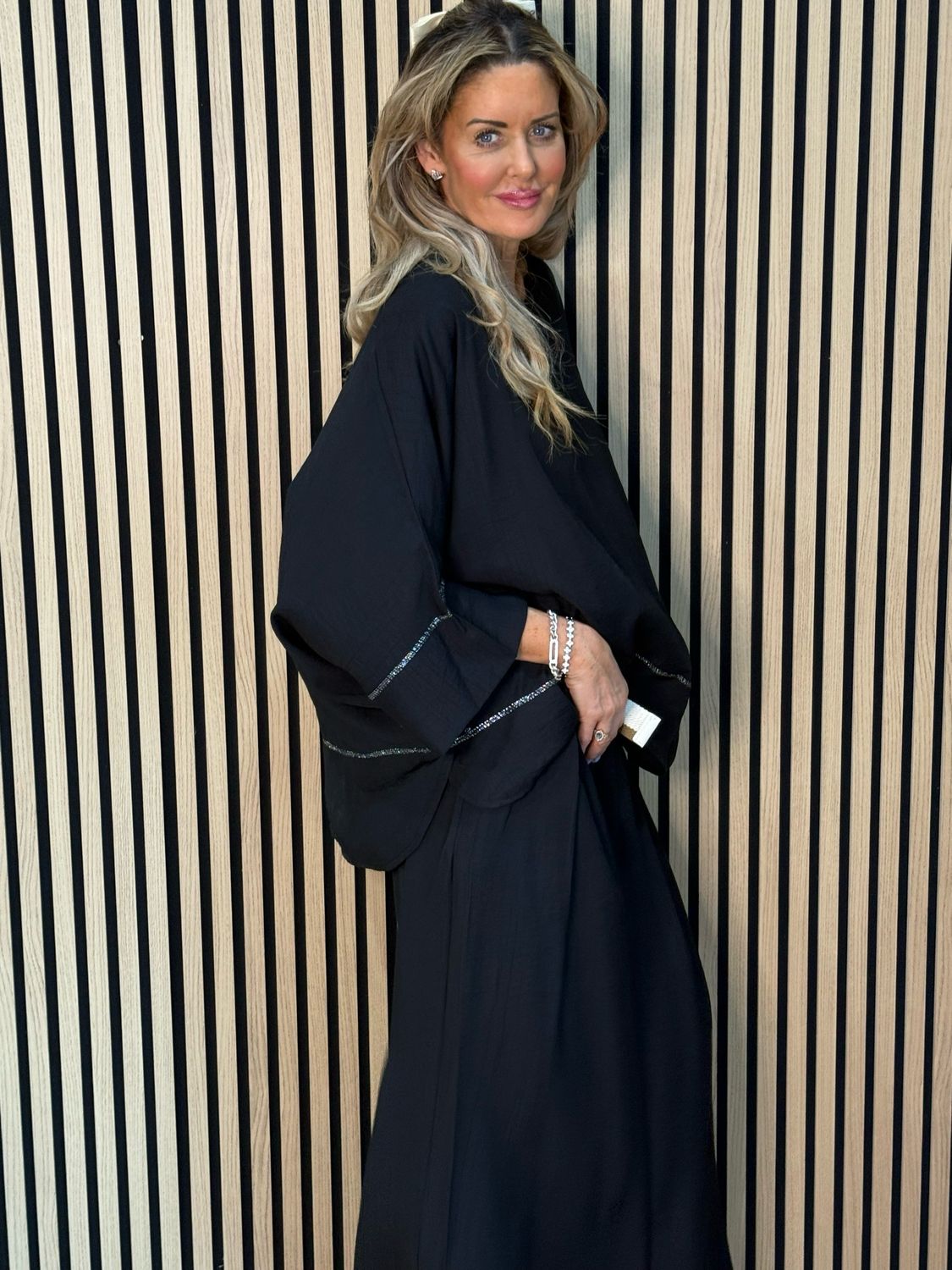 Soft Drape Co-Ord Set - Black