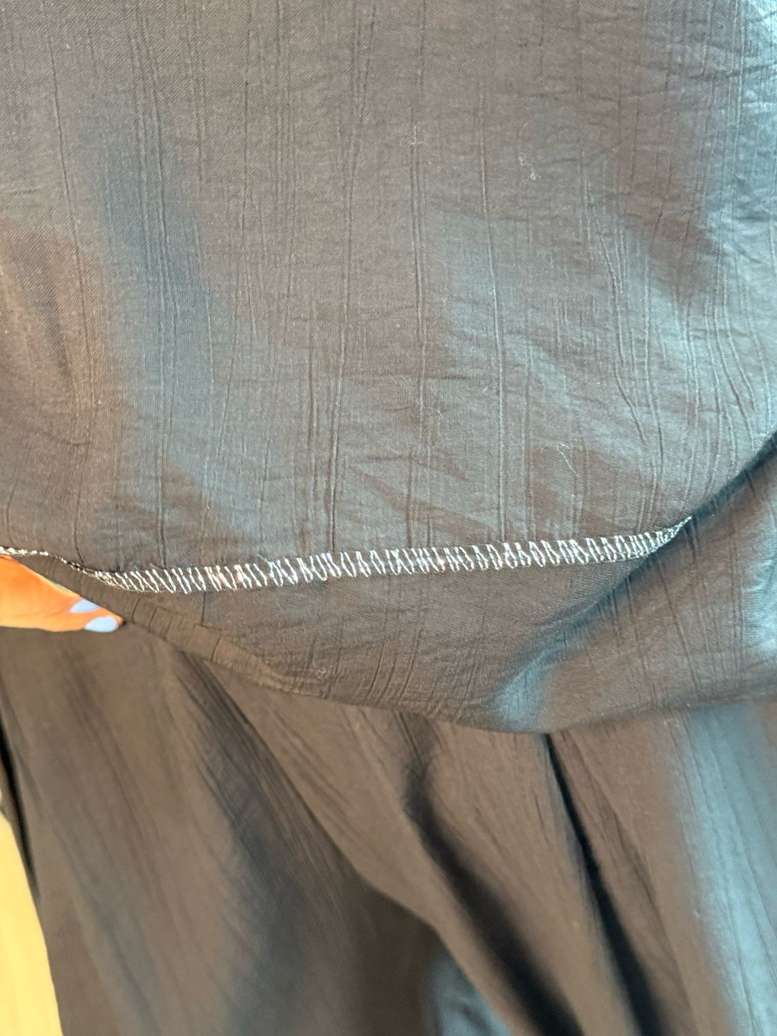 Soft Drape Co-Ord Set - Black