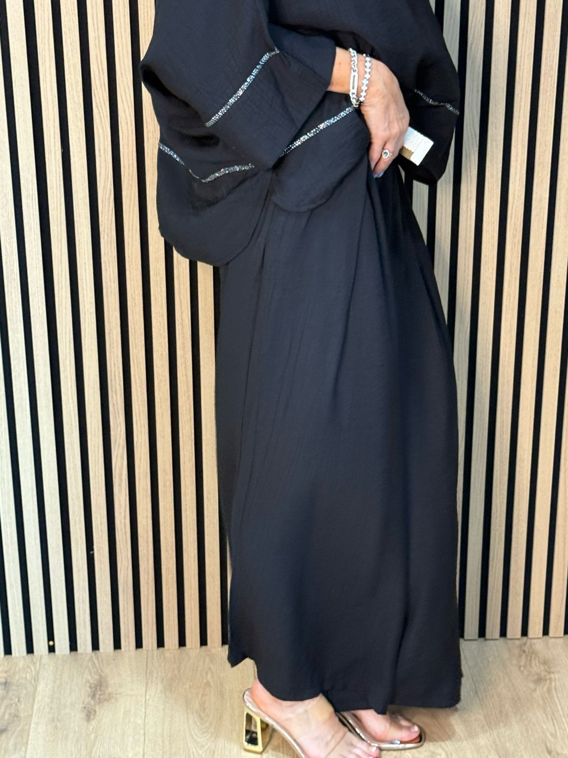 Soft Drape Co-Ord Set - Black