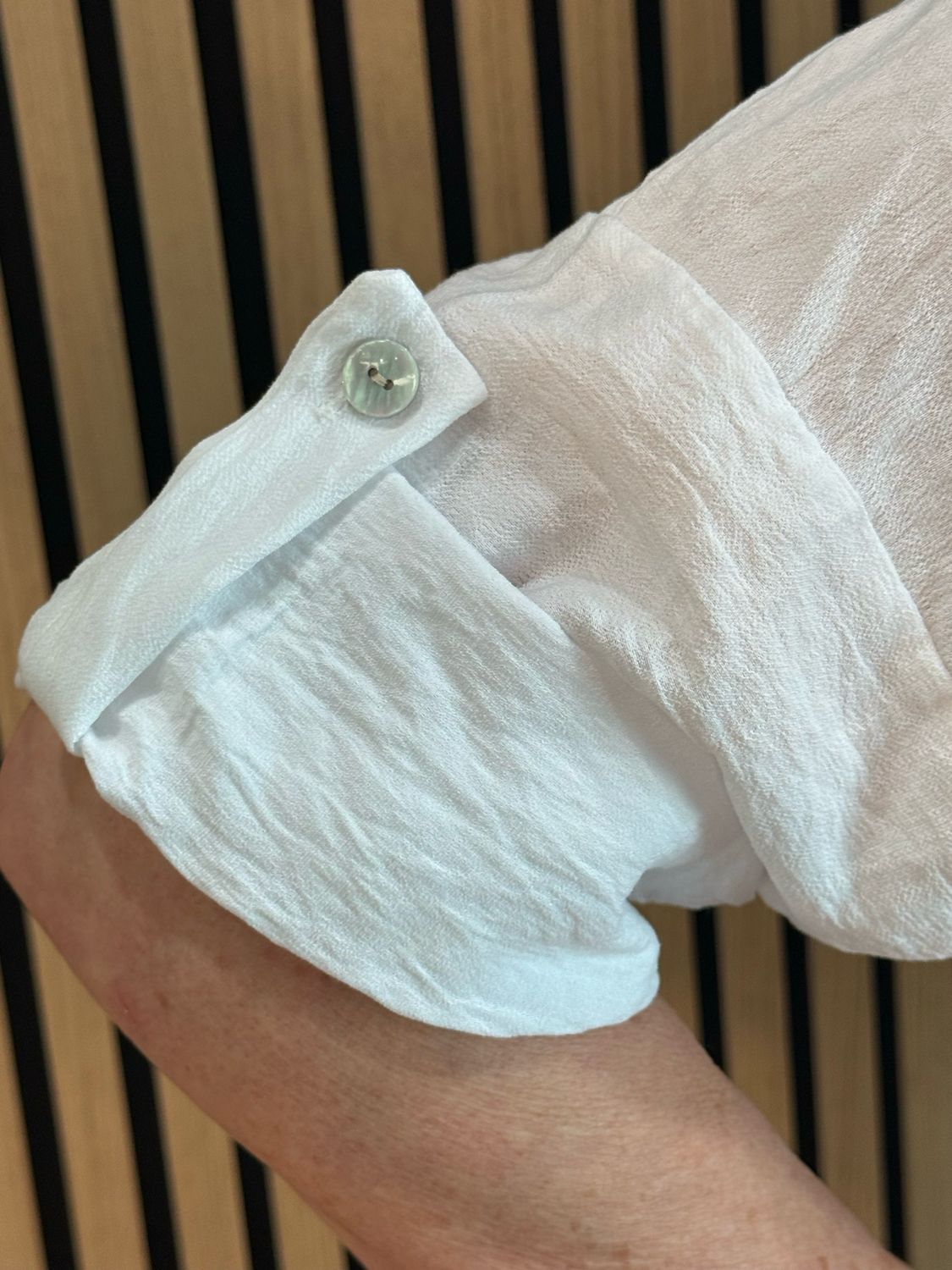 Patchwork Heart Print Top - White