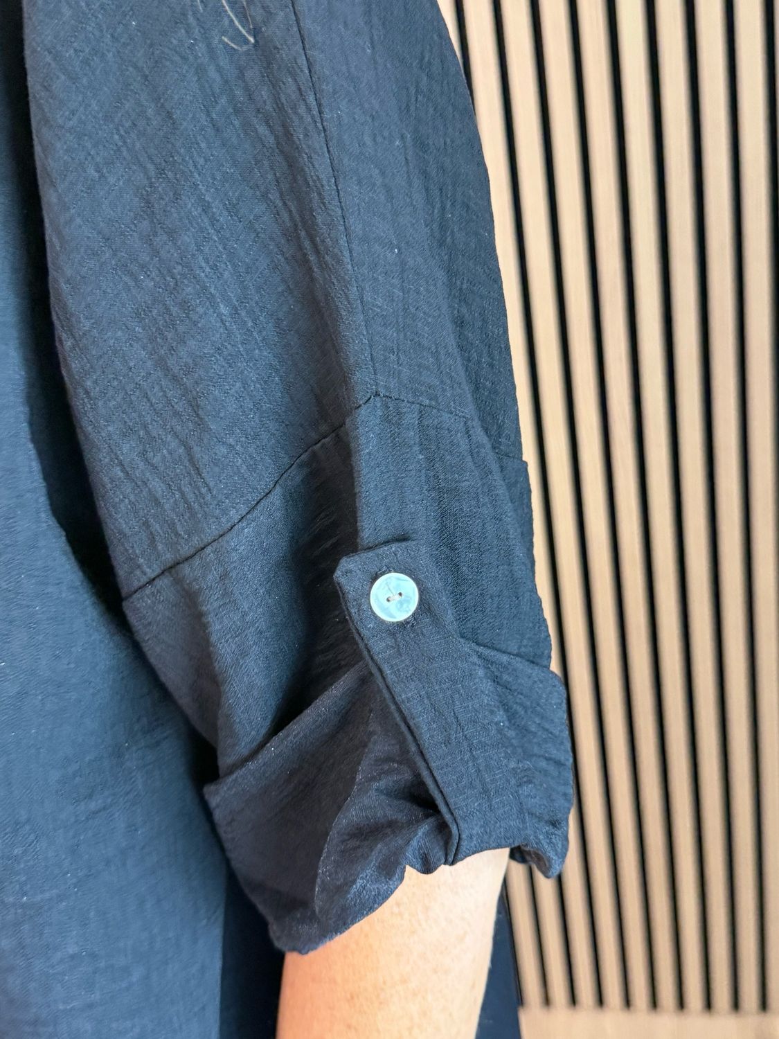 Patchwork Heart Print Top - Black