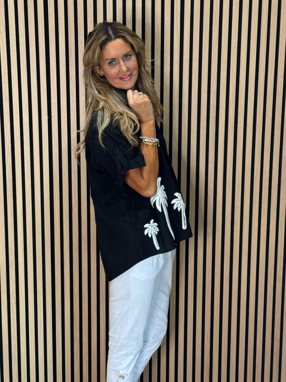 Palm Breeze Shirt - Black