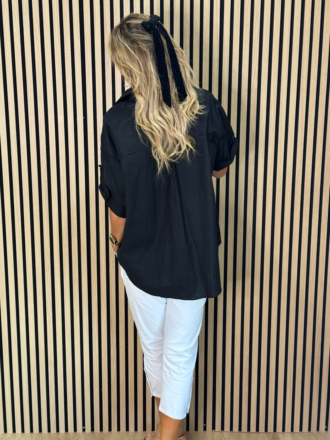 Palm Breeze Shirt - Black