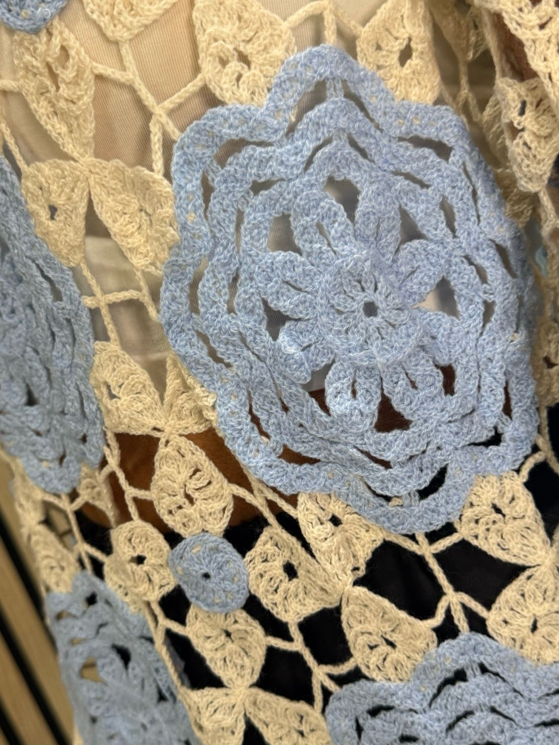 Crochet Cotton Top - Baby Blue