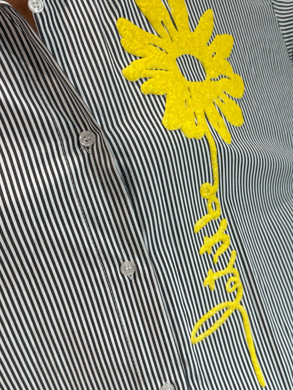 Let It Be Striped Shirt - Black/White