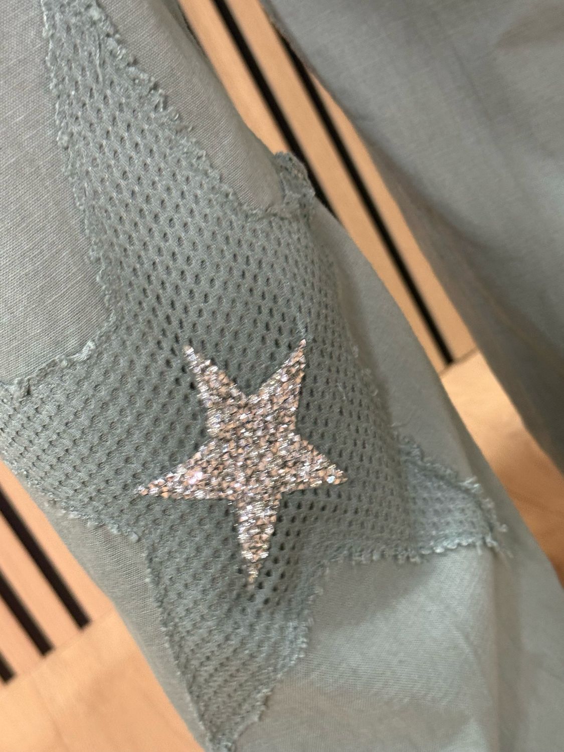 Star Detail Trouser Suit - Khaki