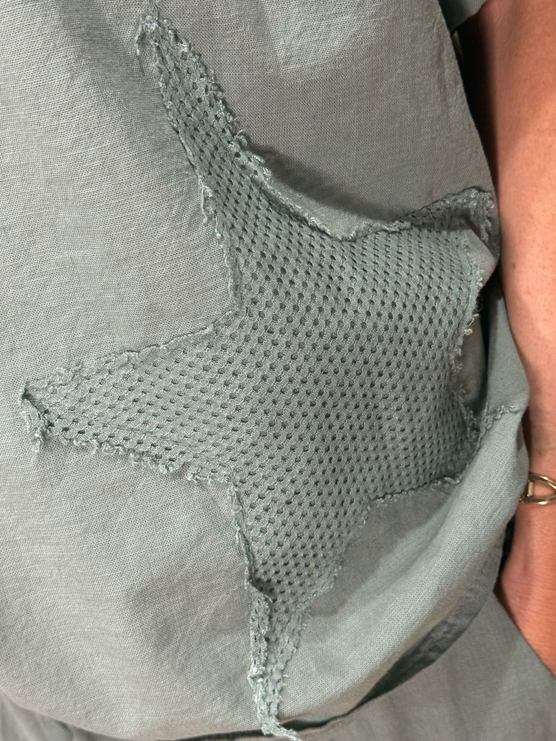 Star Detail Trouser Suit - Khaki