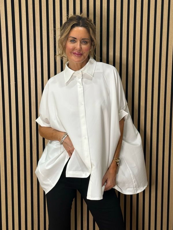 Oversized Swing Shirt - White