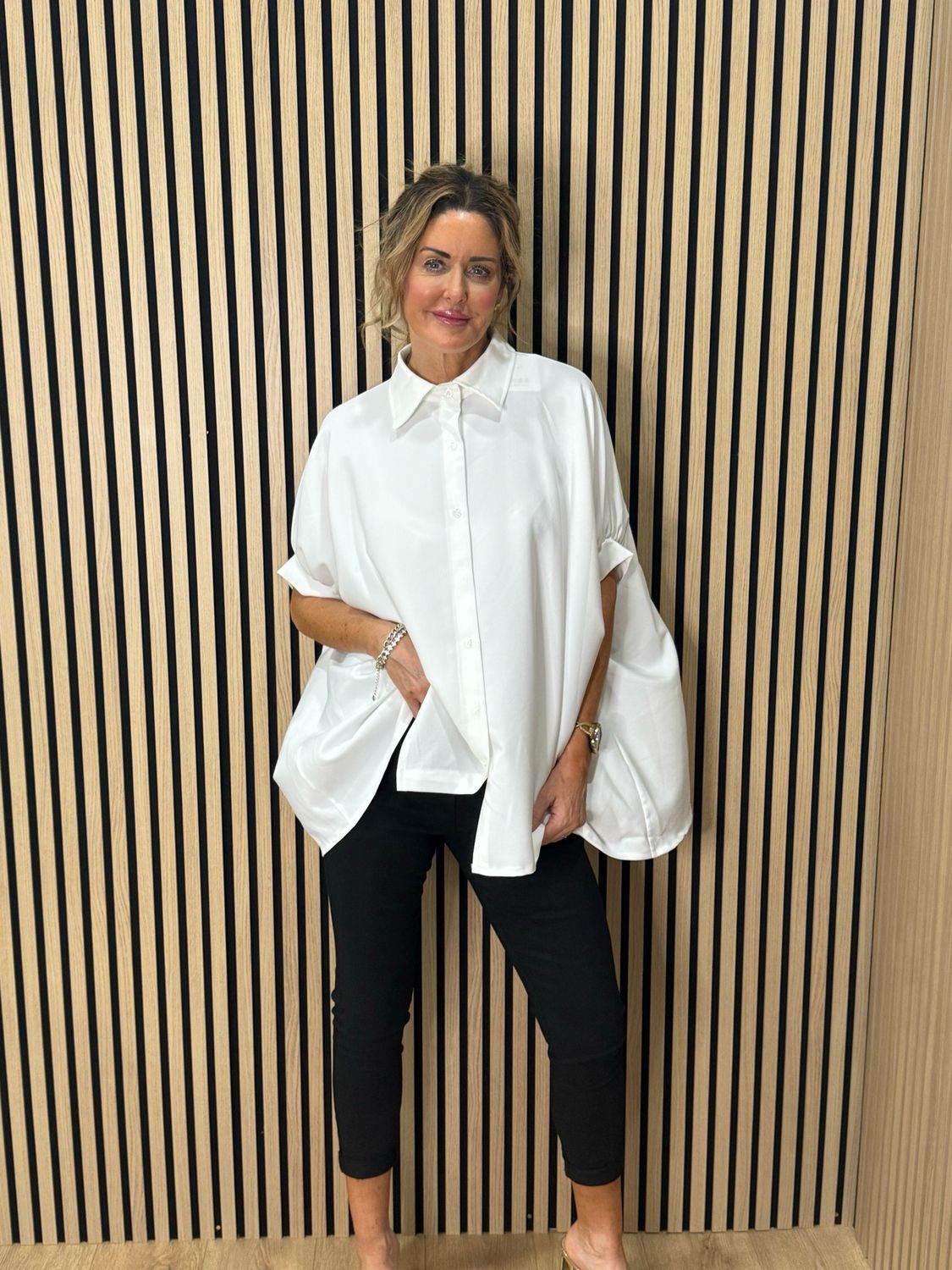 Oversized Swing Shirt - White