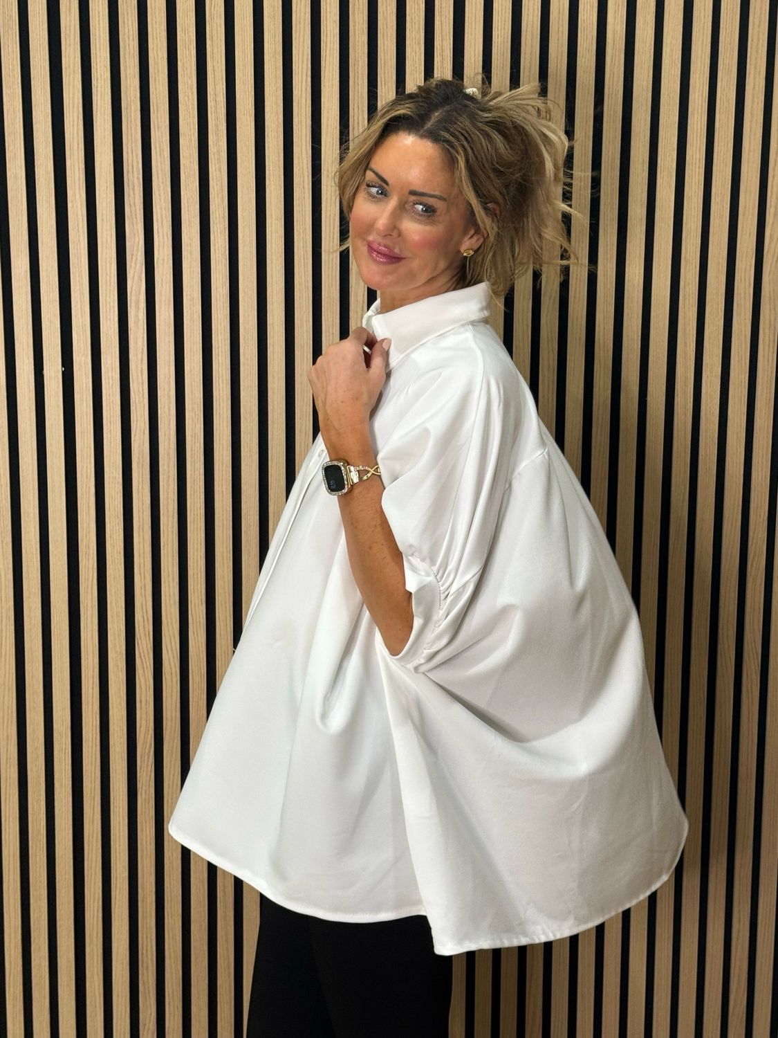 Oversized Swing Shirt - White