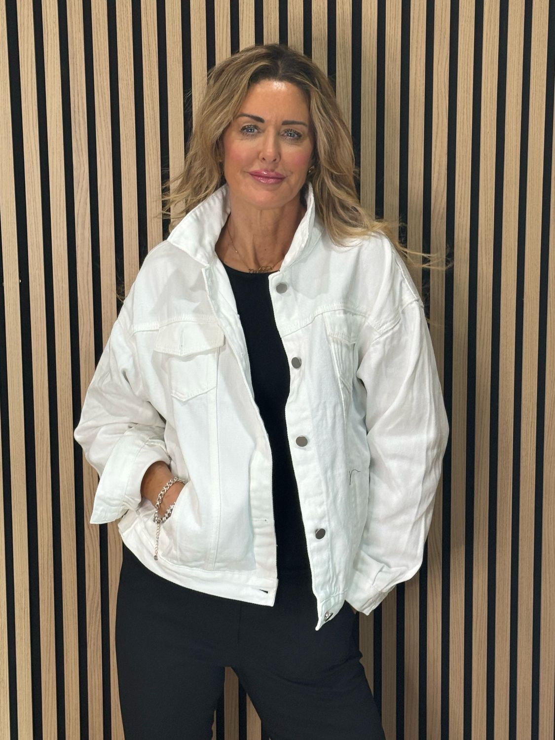 Denim Jacket - White