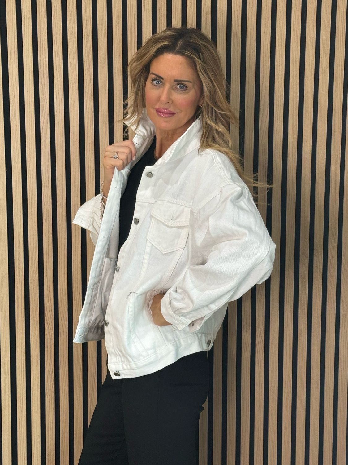 Denim Jacket - White