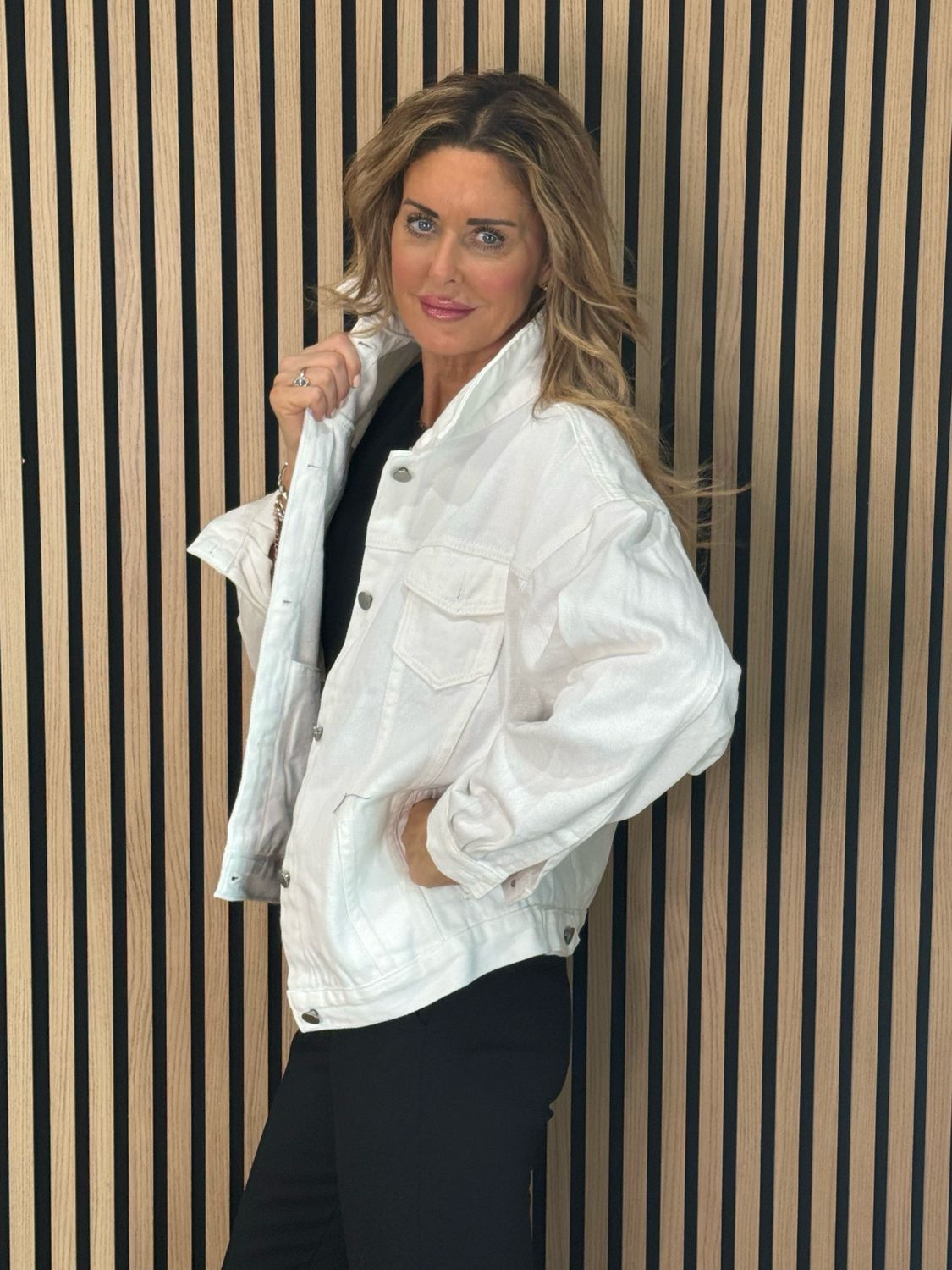 Denim Jacket - White