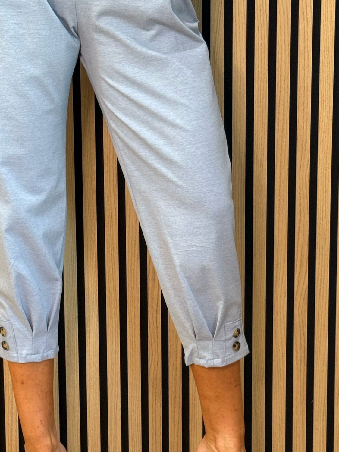 Tailored Cropped Trousers - Blue