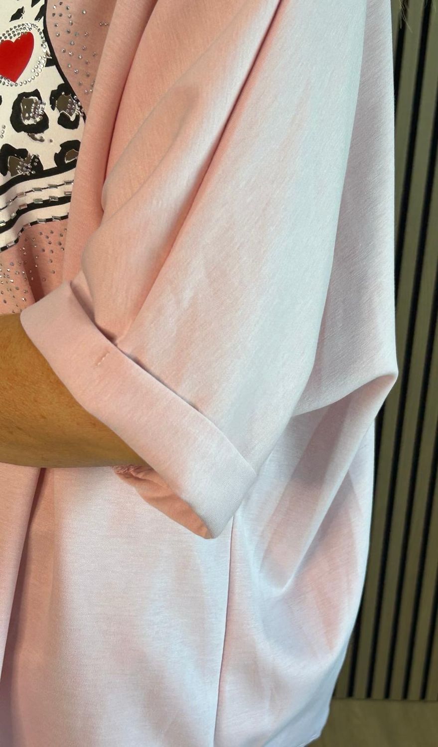 Trainer Print Oversized Top - Pink