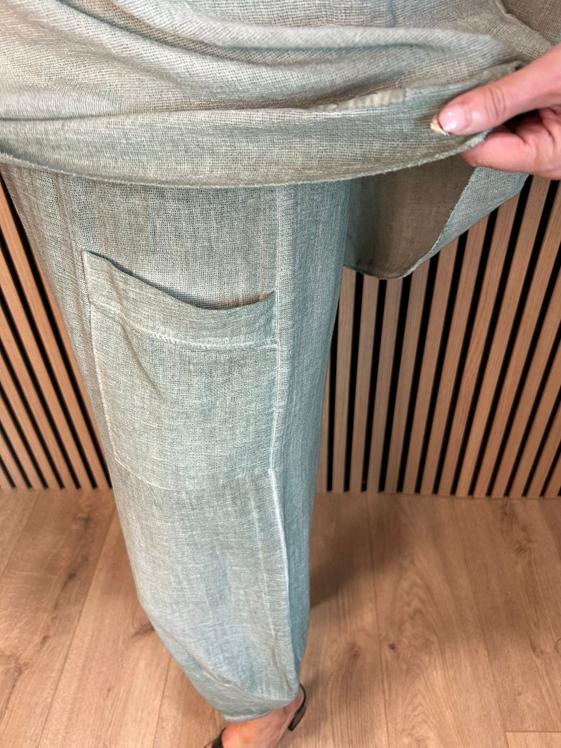 Cotton Relaxed Co-Ord Set - Taupe