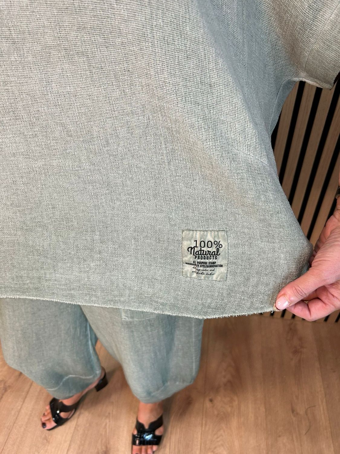 Cotton Relaxed Co-Ord Set - Khaki