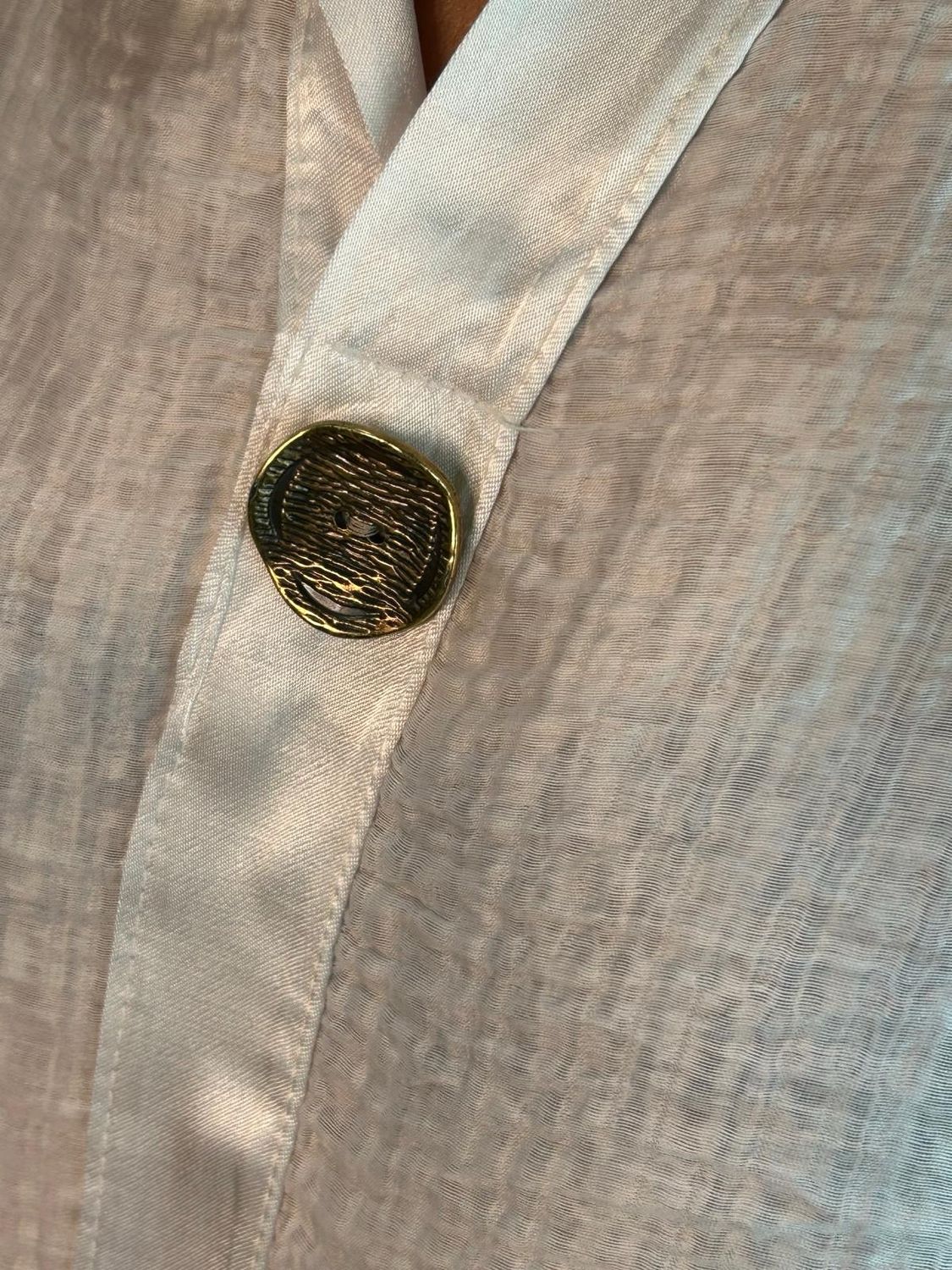 Lightweight Button Detail Shirt - White