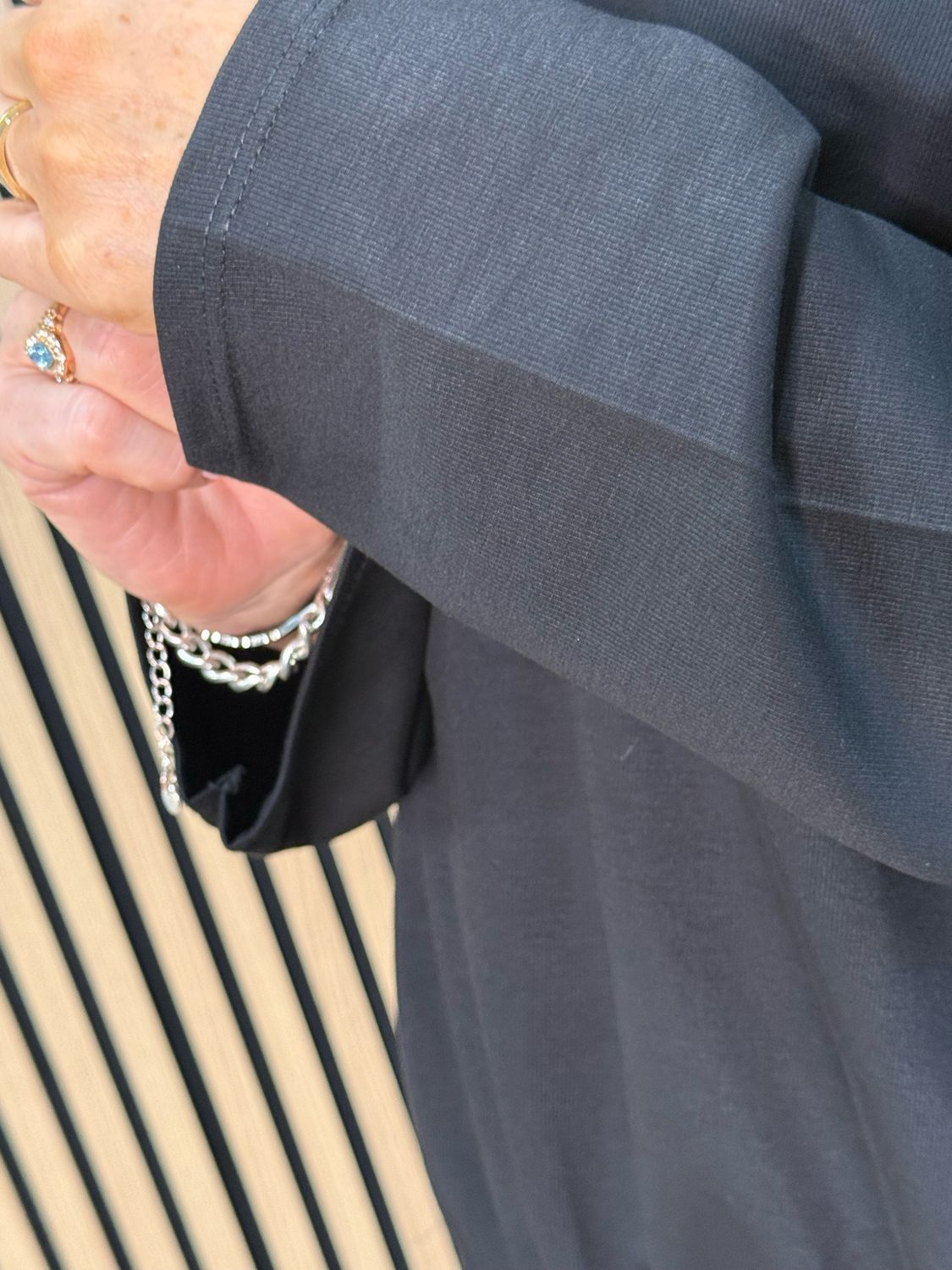 Drawstring Hem Jumper - Black