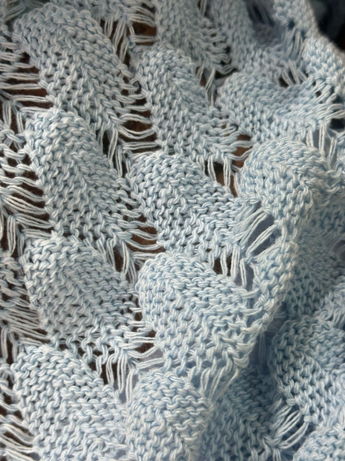 Textured Knit Jumper - Baby Blue