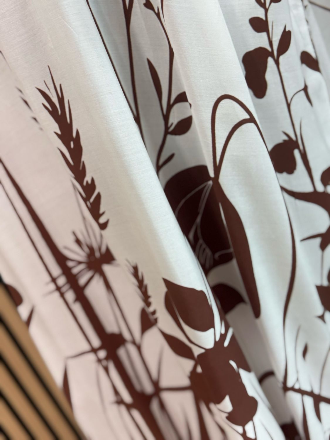 Botanical Print Kaftan - Brown